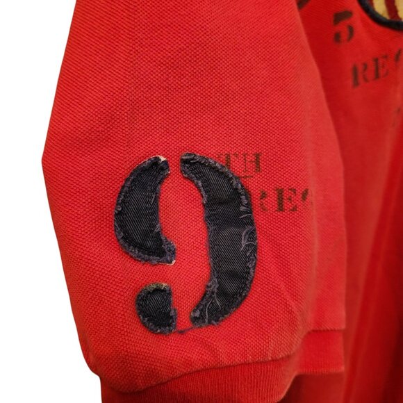 Polo by Ralph Lauren Men’s Red Polo Shirt Big Pony USA Crest Grommet Collar XL - Picture 3 of 13